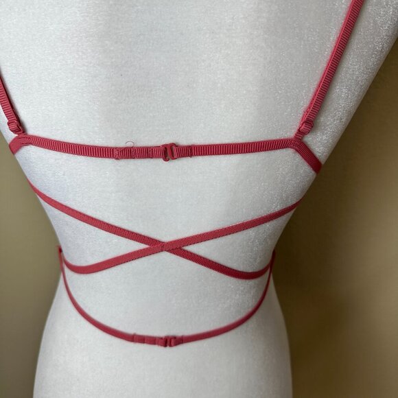 VICTORIA'S SECRET Super Strappy Back Mesh Bralette Bra Top Size Small - Picture 5 of 8